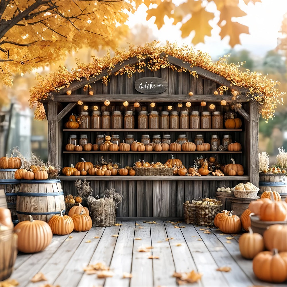 Barn Backdrops Autumn Harvest Stand Backdrop CSH4-230