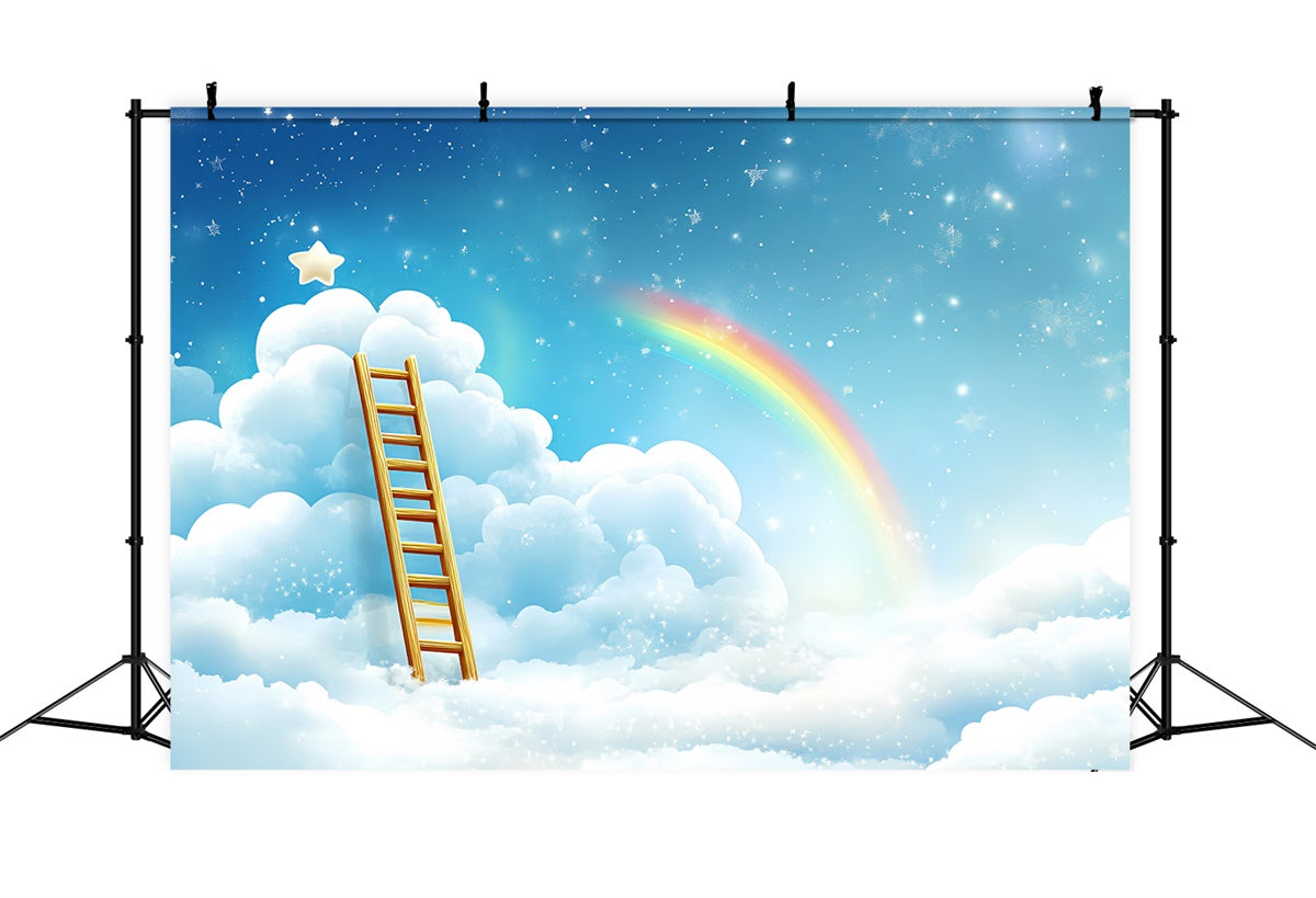 Rainbow Cloud Backdrop Dream Sky Ladder Rainbow Backdrop CSH4-263