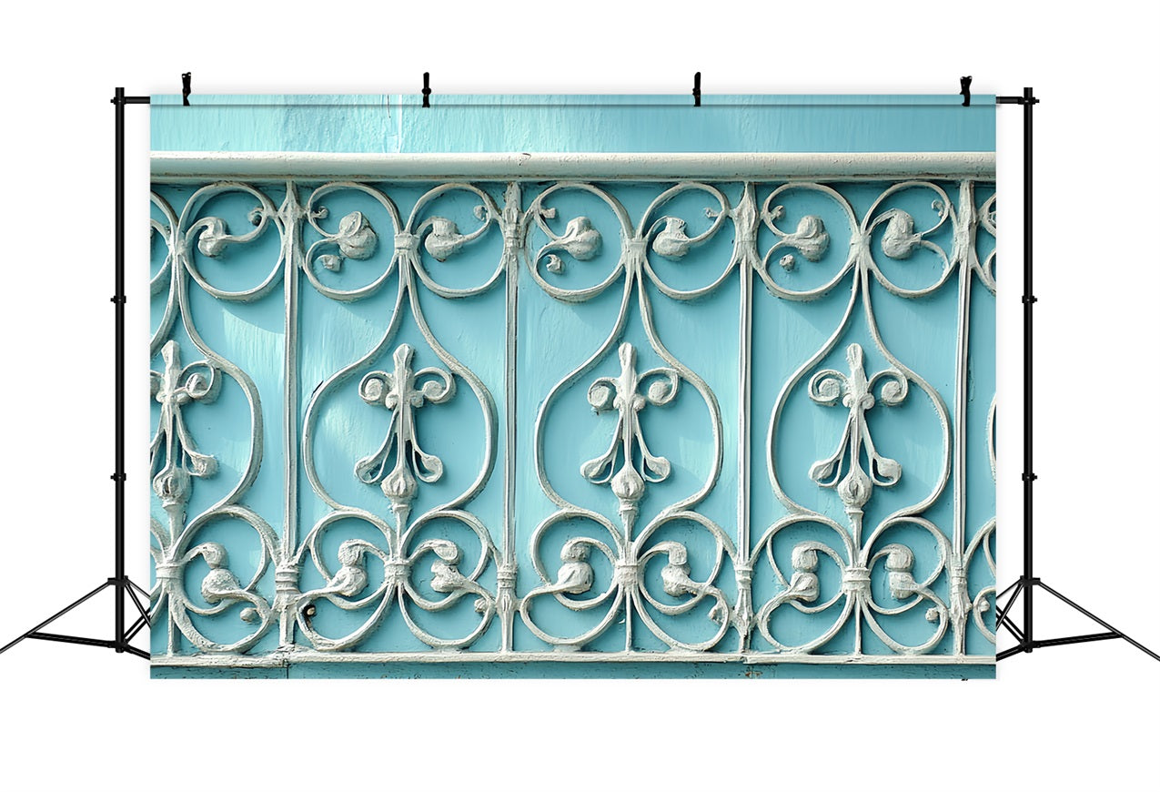 Vintage Wall Backdrop Iron Grille Fence Backdrop CSH4-278