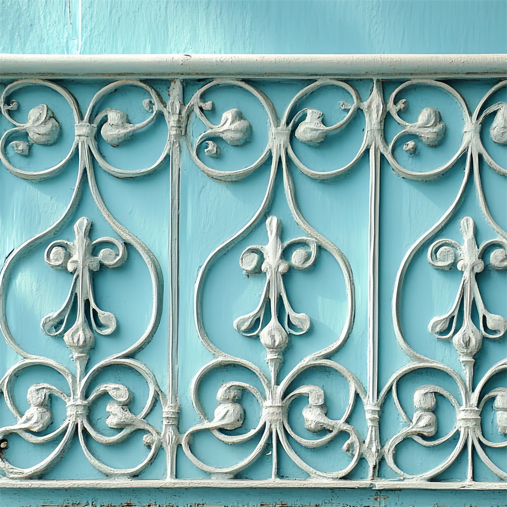 Vintage Wall Backdrop Iron Grille Fence Backdrop CSH4-278