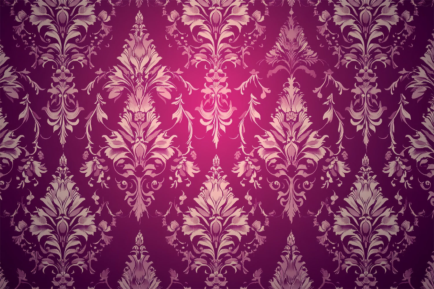 Backdrop Vintage Burgundy Damask Floral Pattern Backdrop CSH4-282