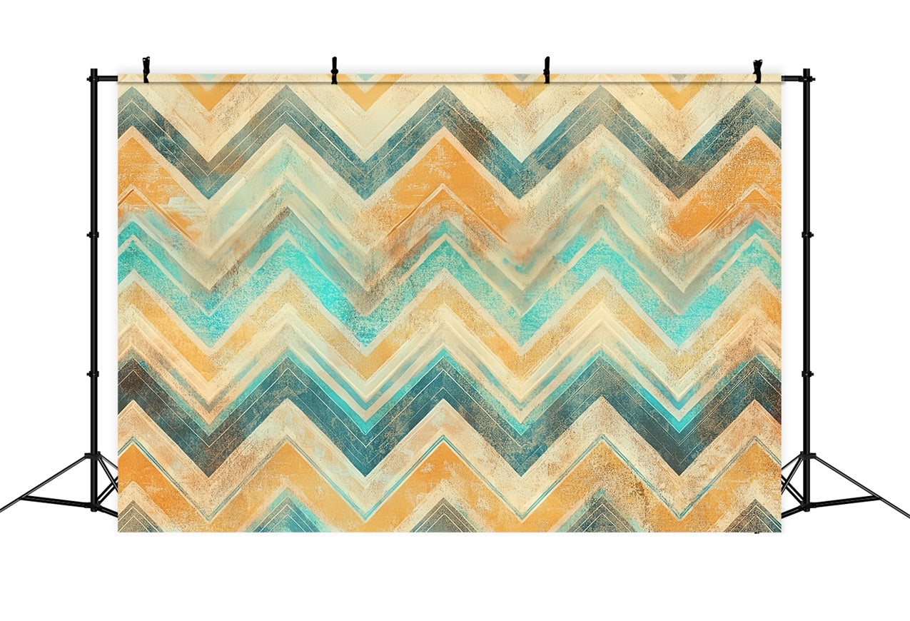 Vintage Backdrop For Photoshoot Abstract Chevron Pattern Backdrop CSH4-294