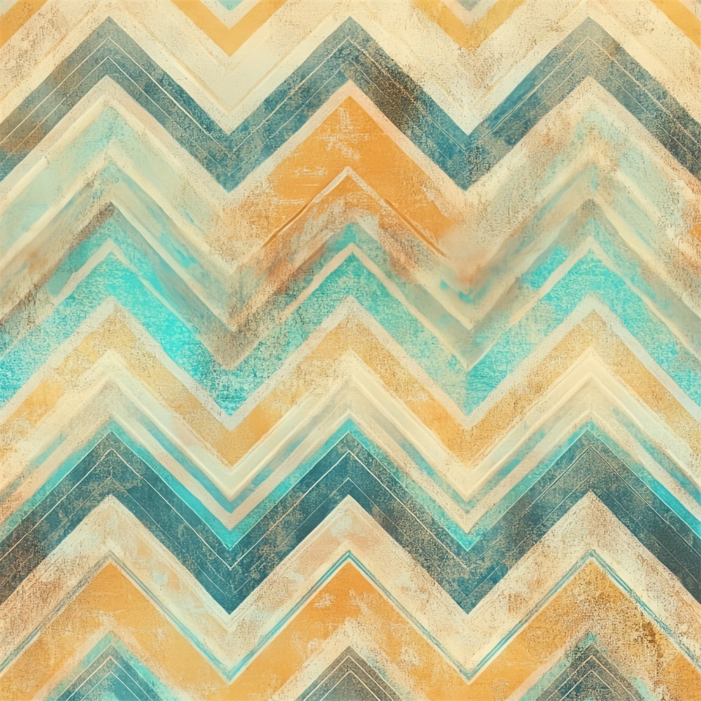 Vintage Backdrop For Photoshoot Abstract Chevron Pattern Backdrop CSH4-294