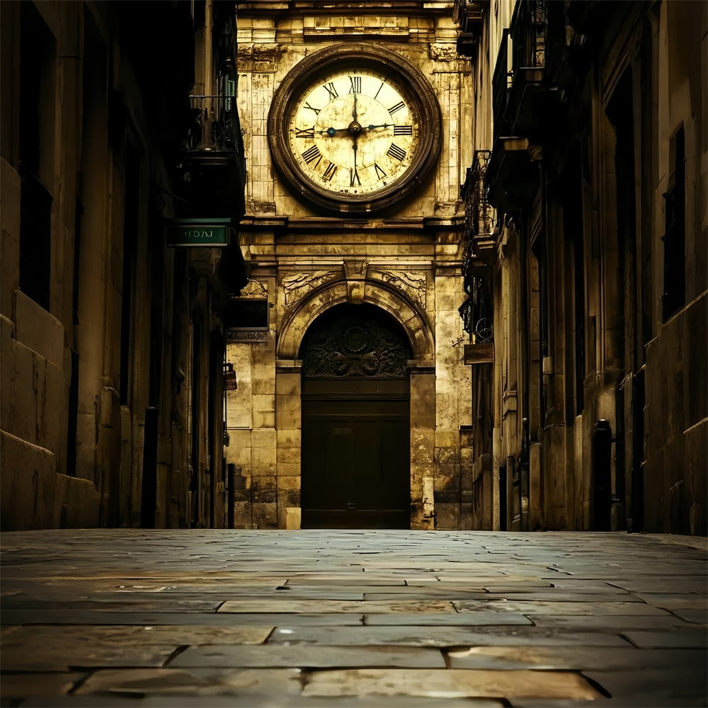 Victorian Photo Backdrop Clock Tower Vintage Backdrops CSH4-322