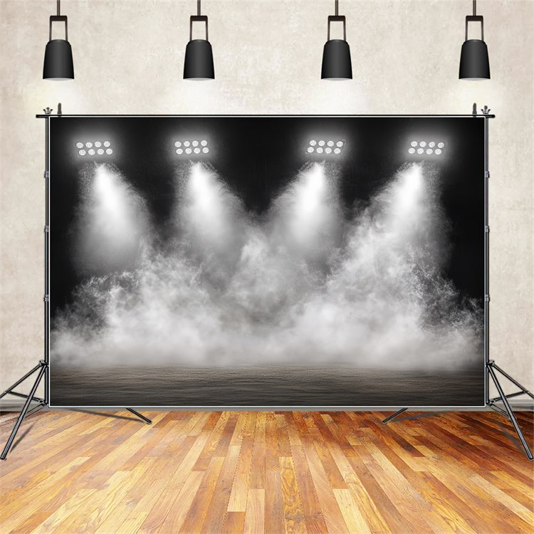 Sports Backdrop Ideas Indoor Arena Lights Smoke Backdrop CSH4-364