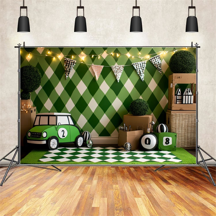 Sports Photography Backdrops Mini Racer Diamond Wall Backdrop CSH4-375