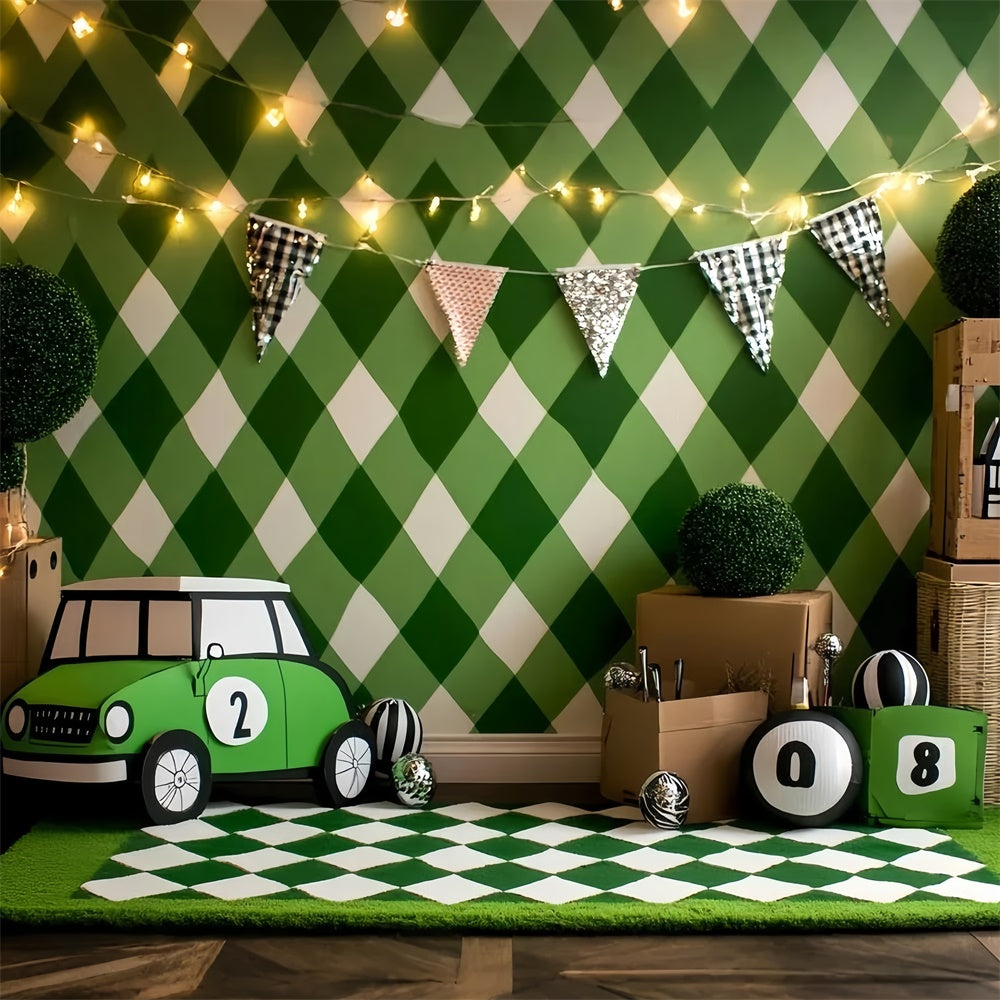 Sports Photography Backdrops Mini Racer Diamond Wall Backdrop CSH4-375