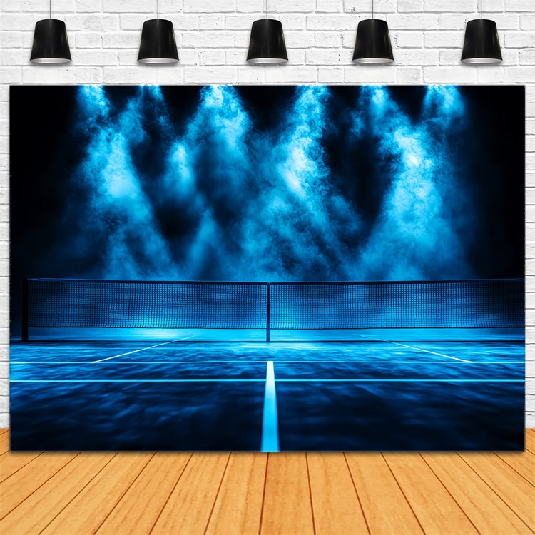 Sports Backdrop Spotlight Indoor Tennis Court Backdrop CSH4-380