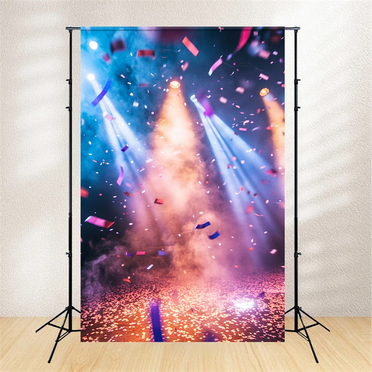 Backdrop Sports Colorful Confetti Spotlight Backdrop CSH4-386