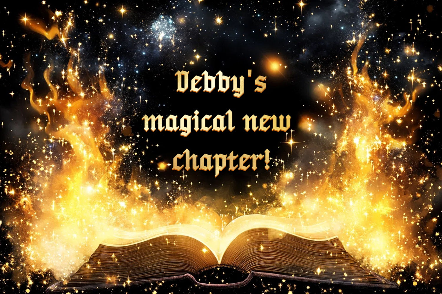 Customized Backdrop For Birthday Magical Book Glow Backdrop CSH4-62
