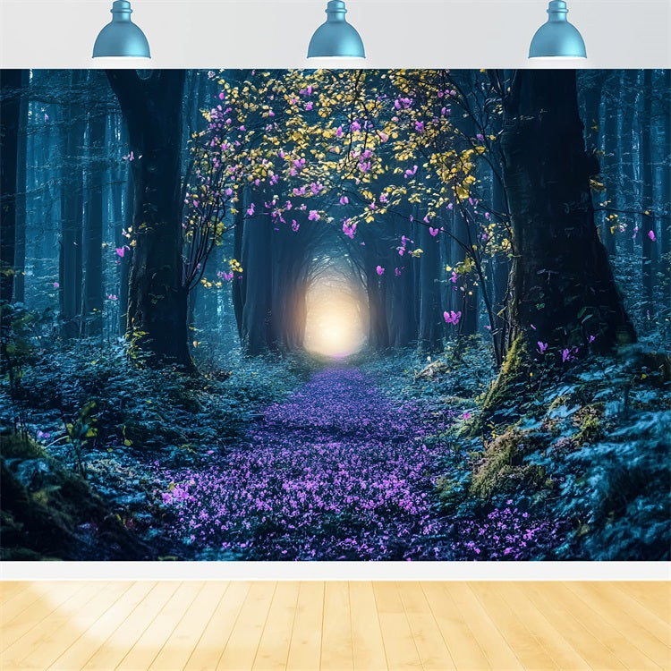 Backdrop Enchanted Forest Radiant End Blossom Trail Backdrop CSH4-87