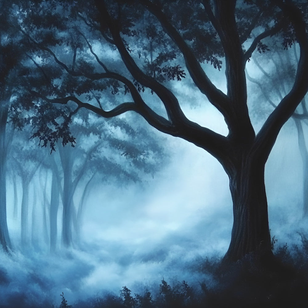Woodland Photo Backdrop Mist Ancient Forest Backdrop CSH4-89
