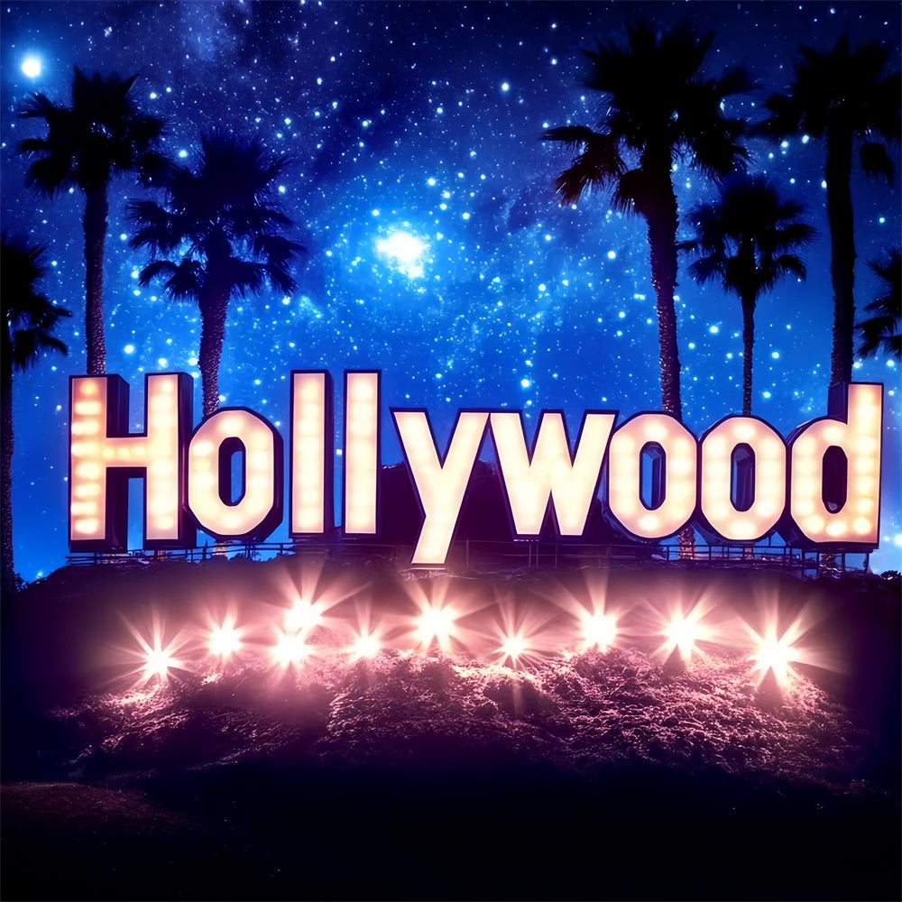 Hollywood Theme Backdrop Starry Sky Premiere Lights Backdrop CSH5-165