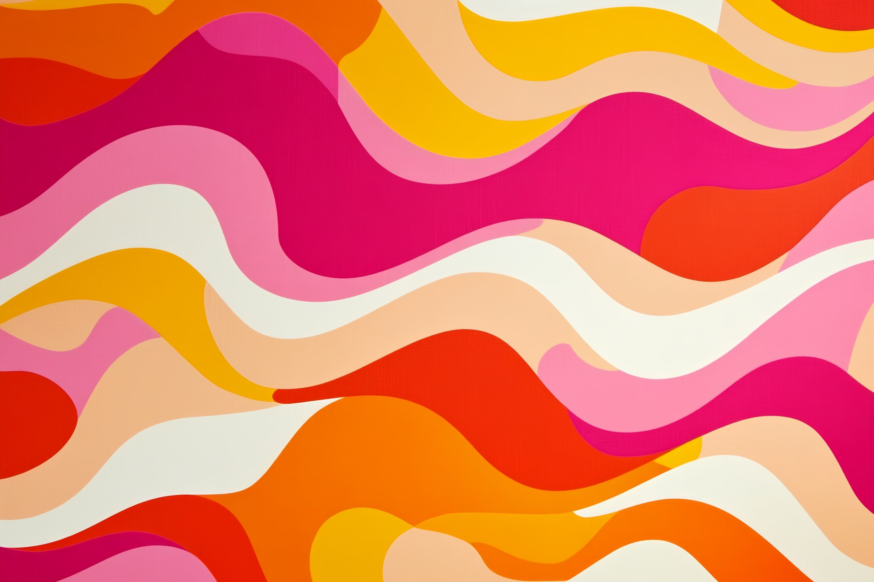 70s Photo Backdrop Retro Pink Orange Wave Backdrop CSH5-173