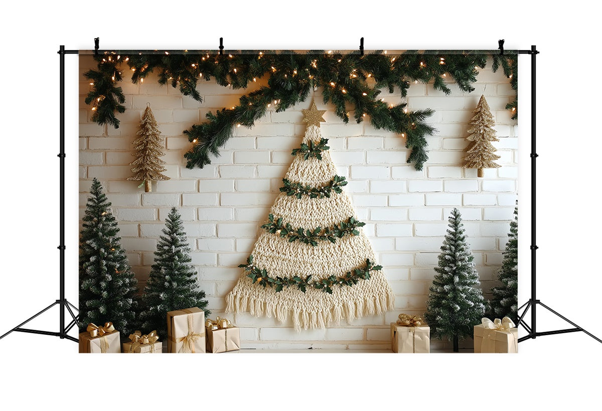 Children Backdrops Rustic Boho Christmas Backdrop CSH5-321