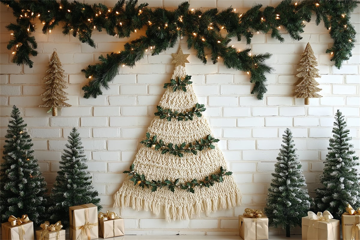 Children Backdrops Rustic Boho Christmas Backdrop CSH5-321