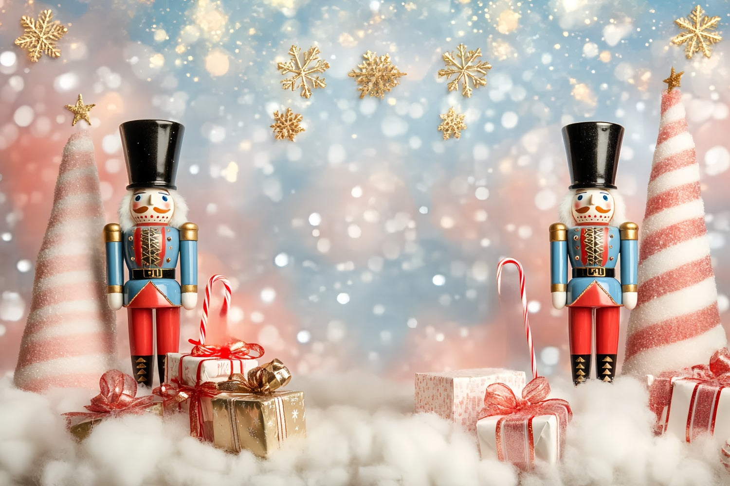 Christmas Backdrops Nutcracker Wonderland Sparkling Kids Backdrop CSH5-323