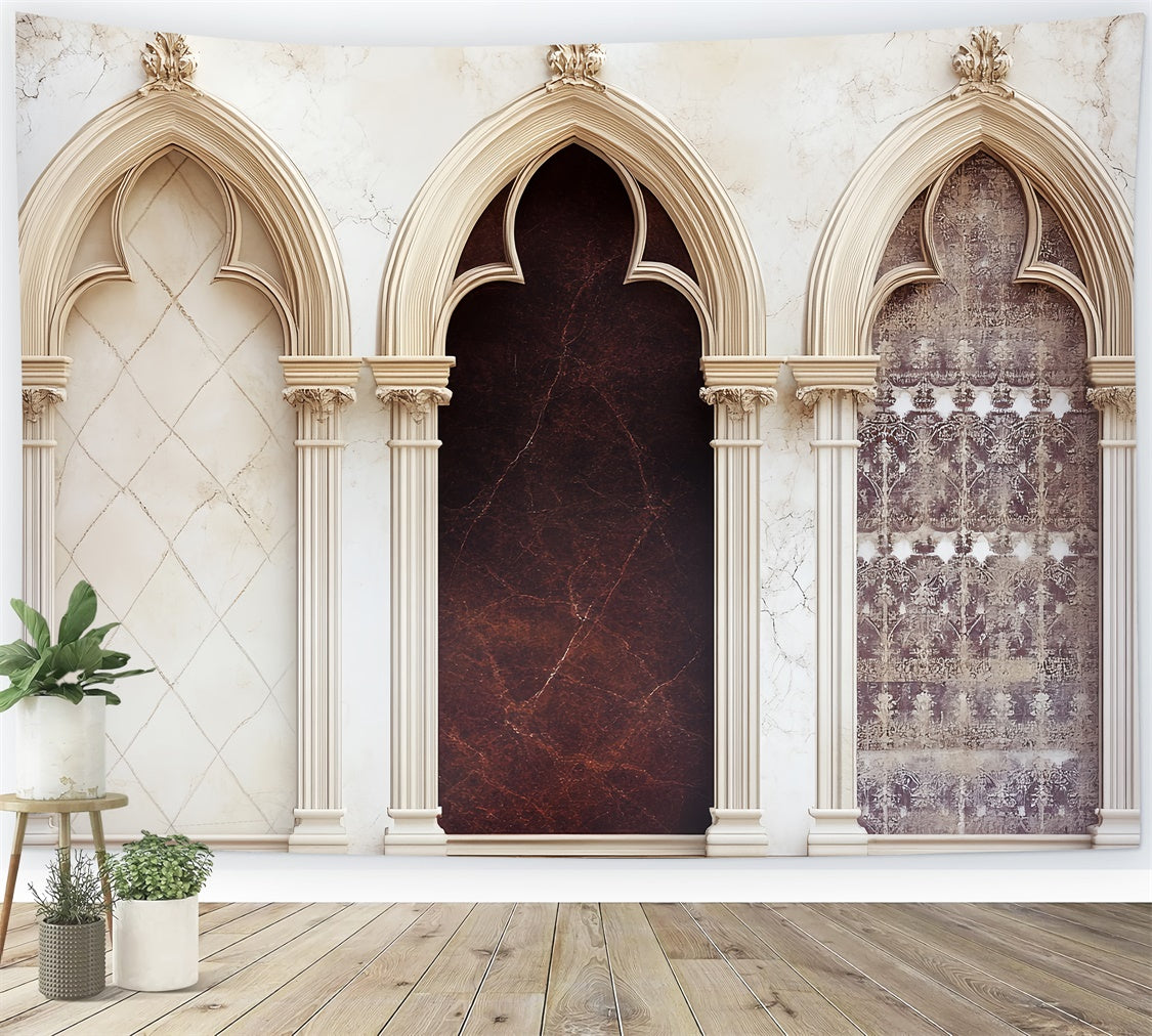 Happy Fathers Day Backdrop Gothic Arch Ornate Backdrop CSH5-33