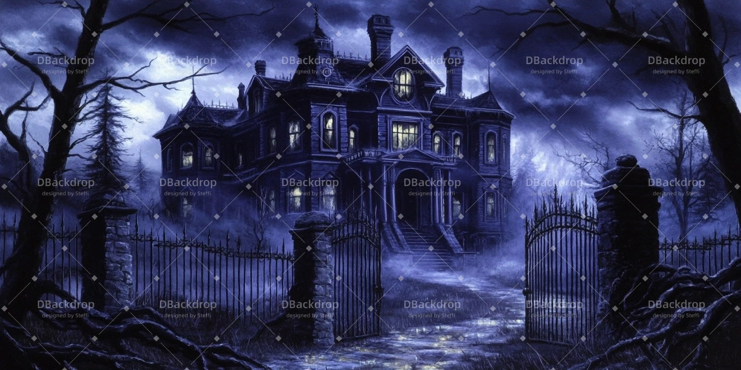 Theater Backdrops Addams Family House Dance Stage Backdrop CSH510-T1