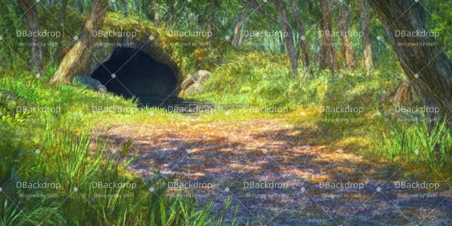 Forest Stage Backdrop Night Marsh Performance Backdrops CSH511-T25