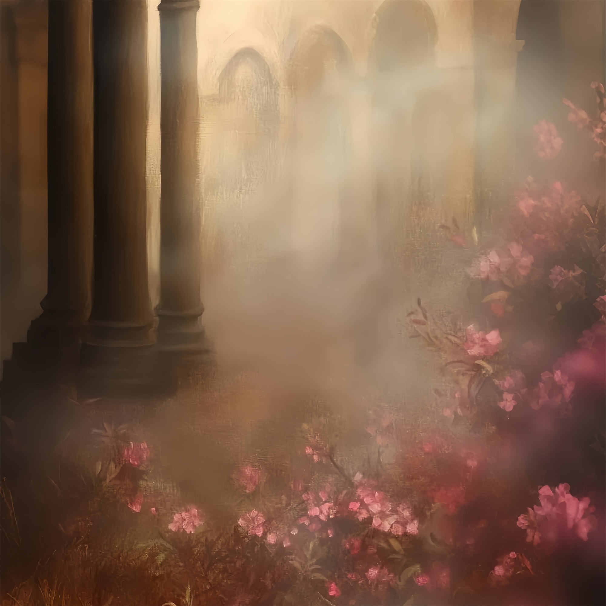 Retro Backdrop Blush Garden Mist Vintage Studio Backdrop CSH57-134