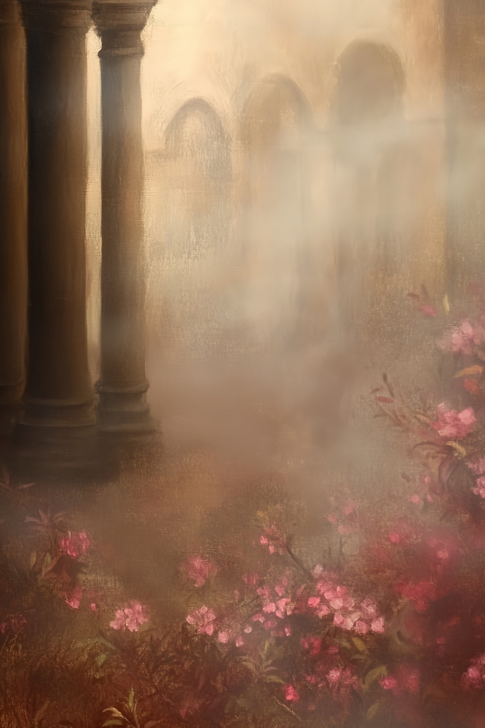 Retro Backdrop Blush Garden Mist Vintage Studio Backdrop CSH57-134