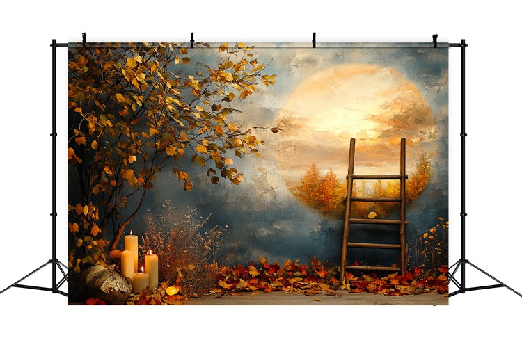 Fall Photoshoot Backdrop Golden Moon Dreamscape Backdrop CSH57-198