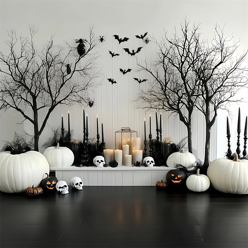 Halloween Wall Backdrop Bats Candles Curses Backdrop CSH57-69