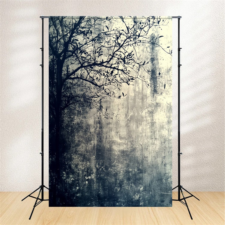 Halloween Backdrop Abstract Haunted Tree Texture Backdrop CSH6-114