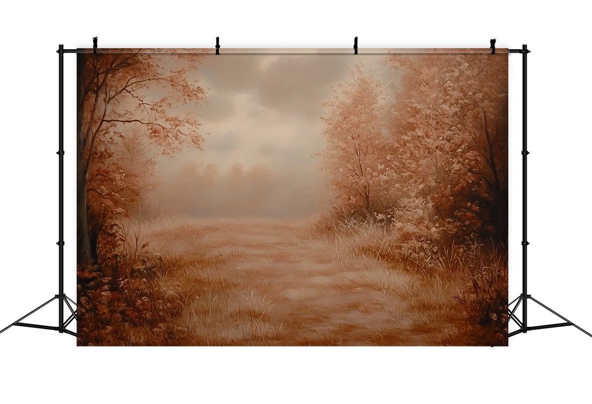Forest Backdrop Photography Sepia Forest Dream Fall Backdrop CSH6-204