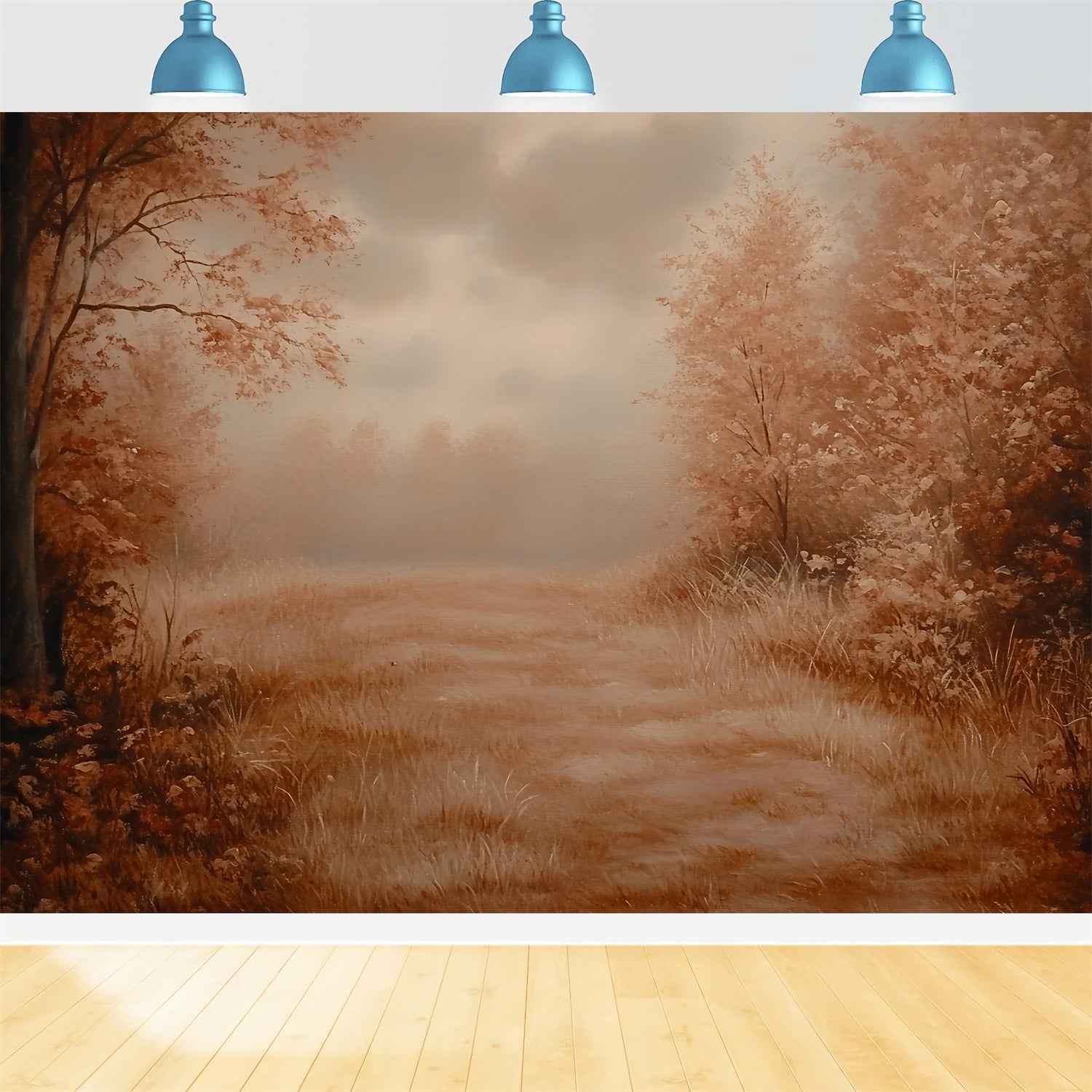 Forest Backdrop Photography Sepia Forest Dream Fall Backdrop CSH6-204