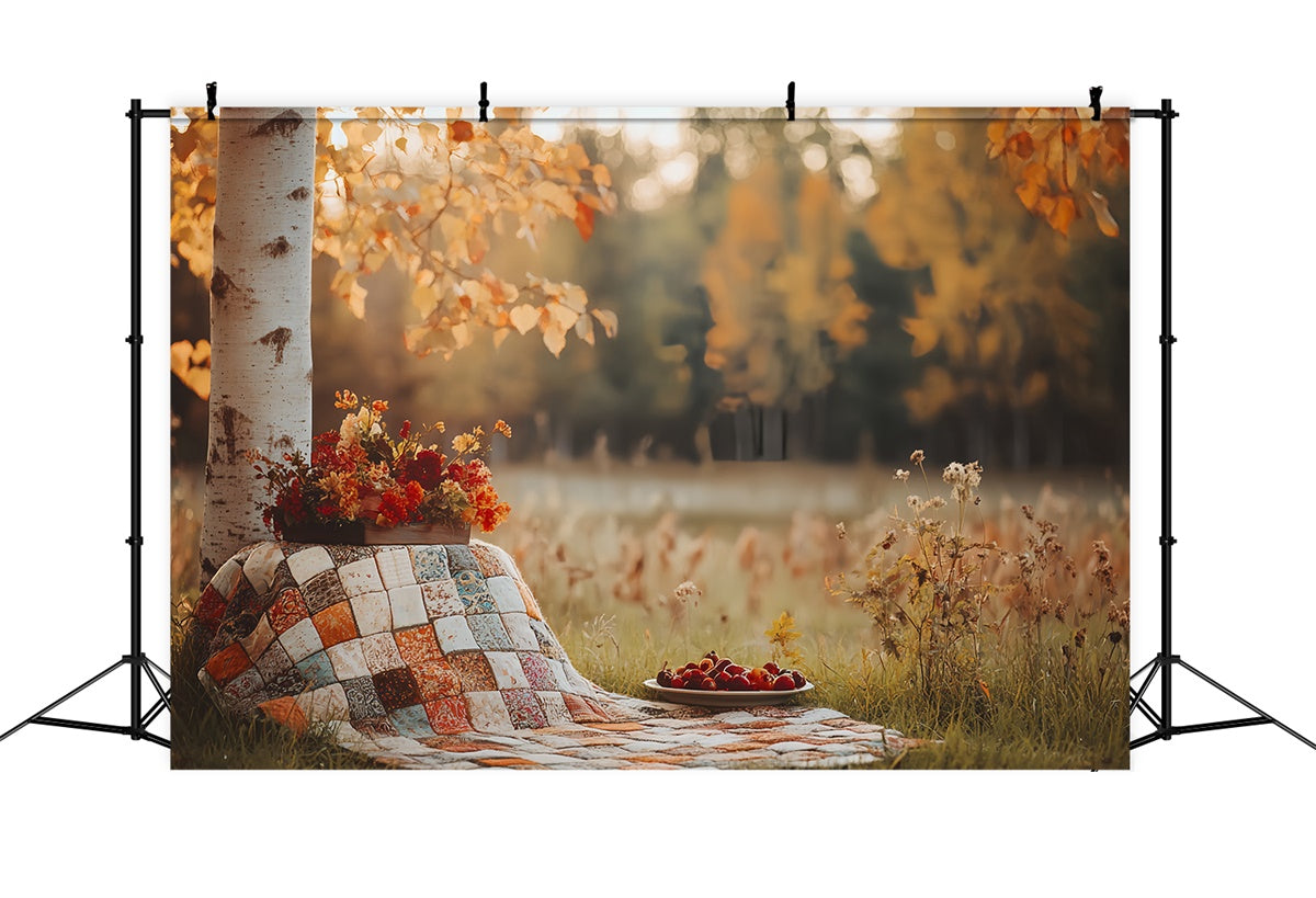 Fall Forest Backdrop Country Picnic Time Backdrop CSH6-207