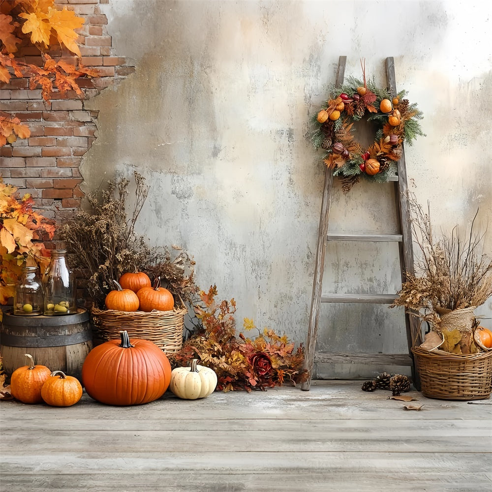 Fall Backdrop For Photos Rustic Harvest Corner Backdrop CSH6-219