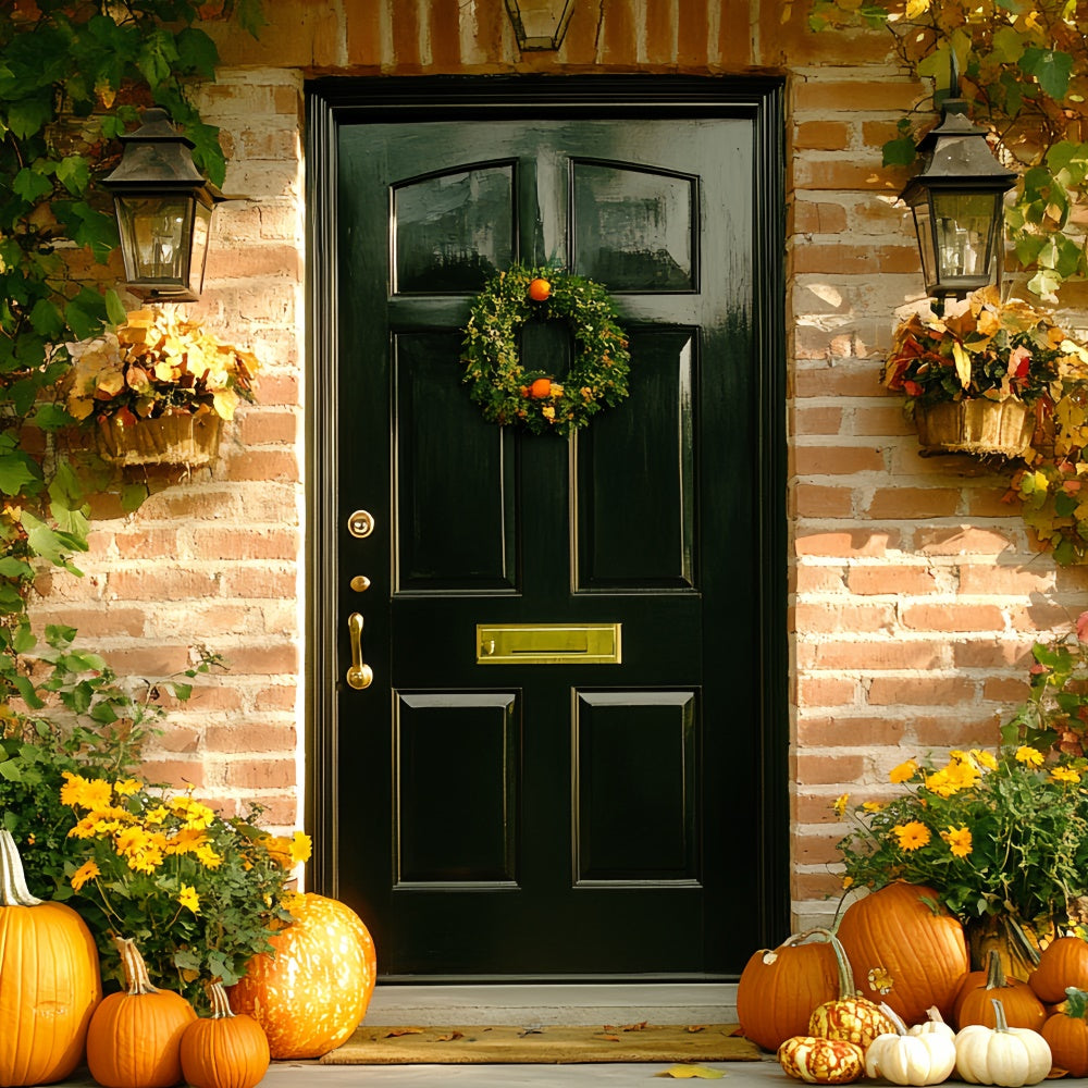 Fall Photoshoot Backdrop Rustic Wreath Welcome Backdrop CSH6-224