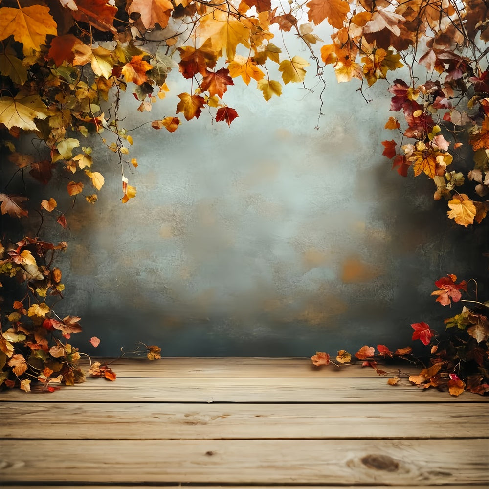 Autumn Photography Backdrops Rustic Autumn Wall Backdrop CSH6-227
