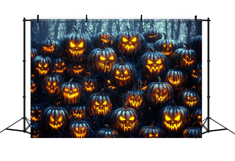 Photography Halloween Backdrop Haunted Pumpkin Horde Backdrop CSH6-75