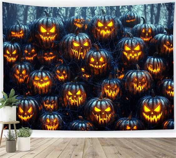 Photography Halloween Backdrop Haunted Pumpkin Horde Backdrop CSH6-75