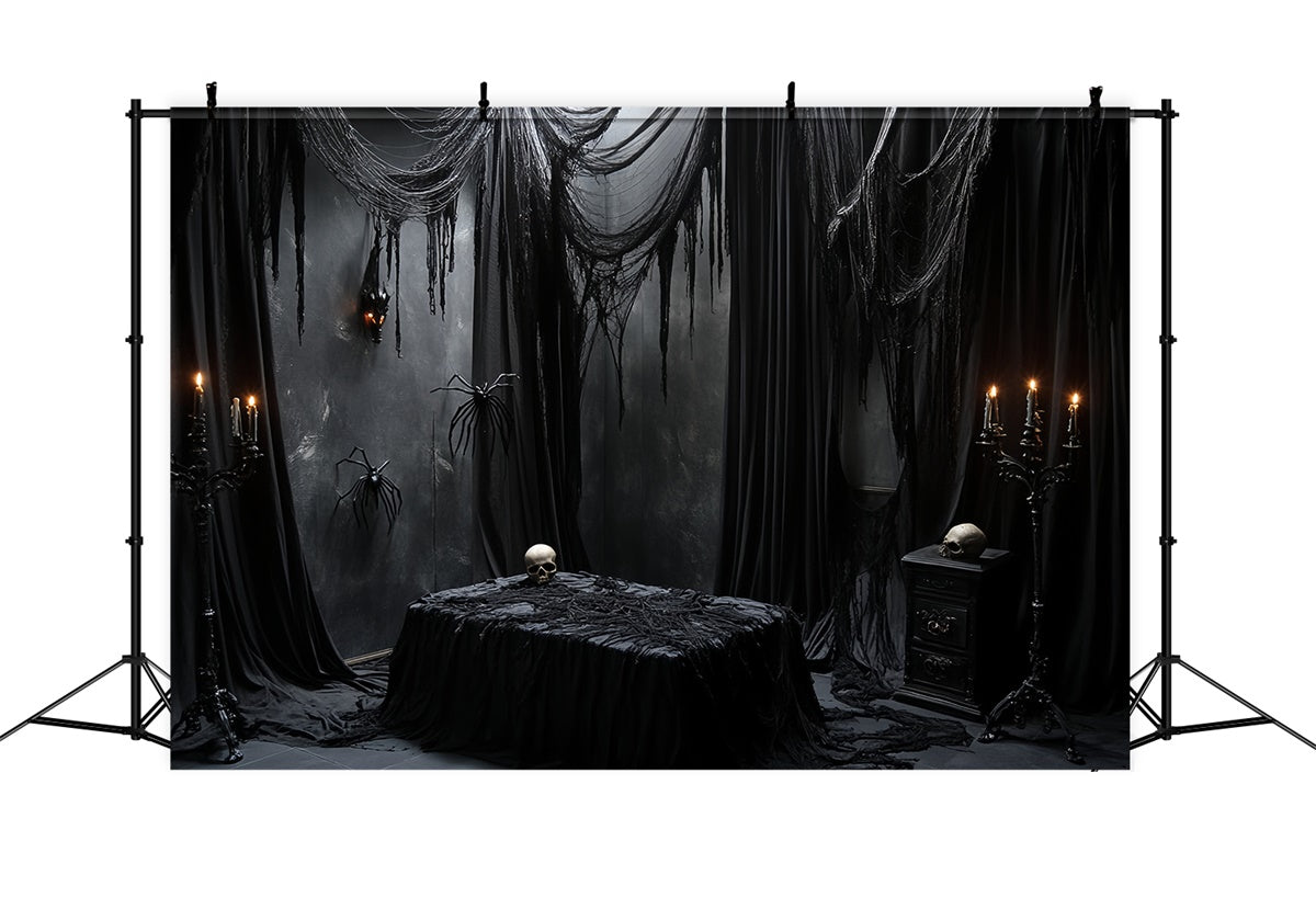 Spooky Halloween Backdrop Dark Mourning Ritual Backdrop CSH6-76