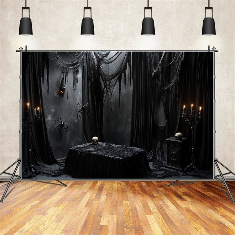Spooky Halloween Backdrop Dark Mourning Ritual Backdrop CSH6-76