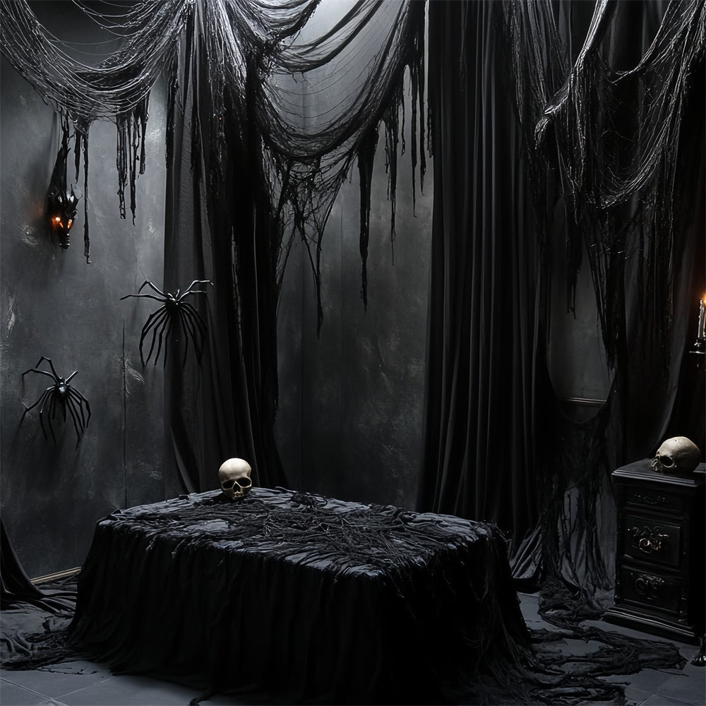 Spooky Halloween Backdrop Dark Mourning Ritual Backdrop CSH6-76