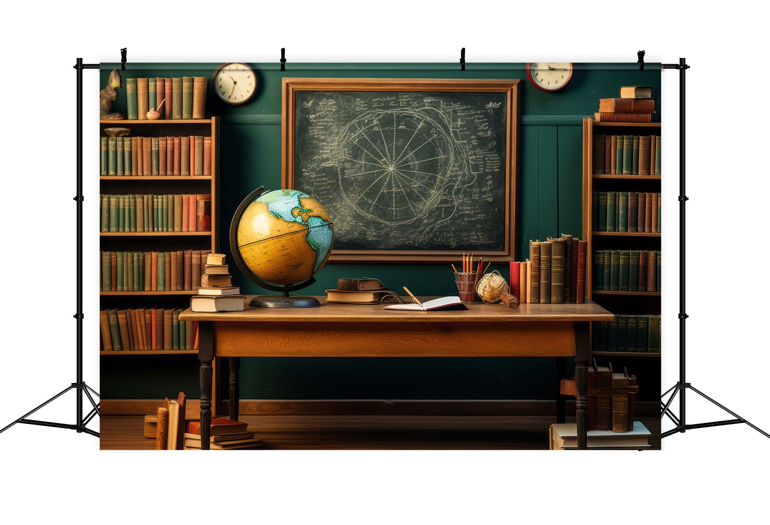 Back to School Classroom Globe Backdrop DBD7-81