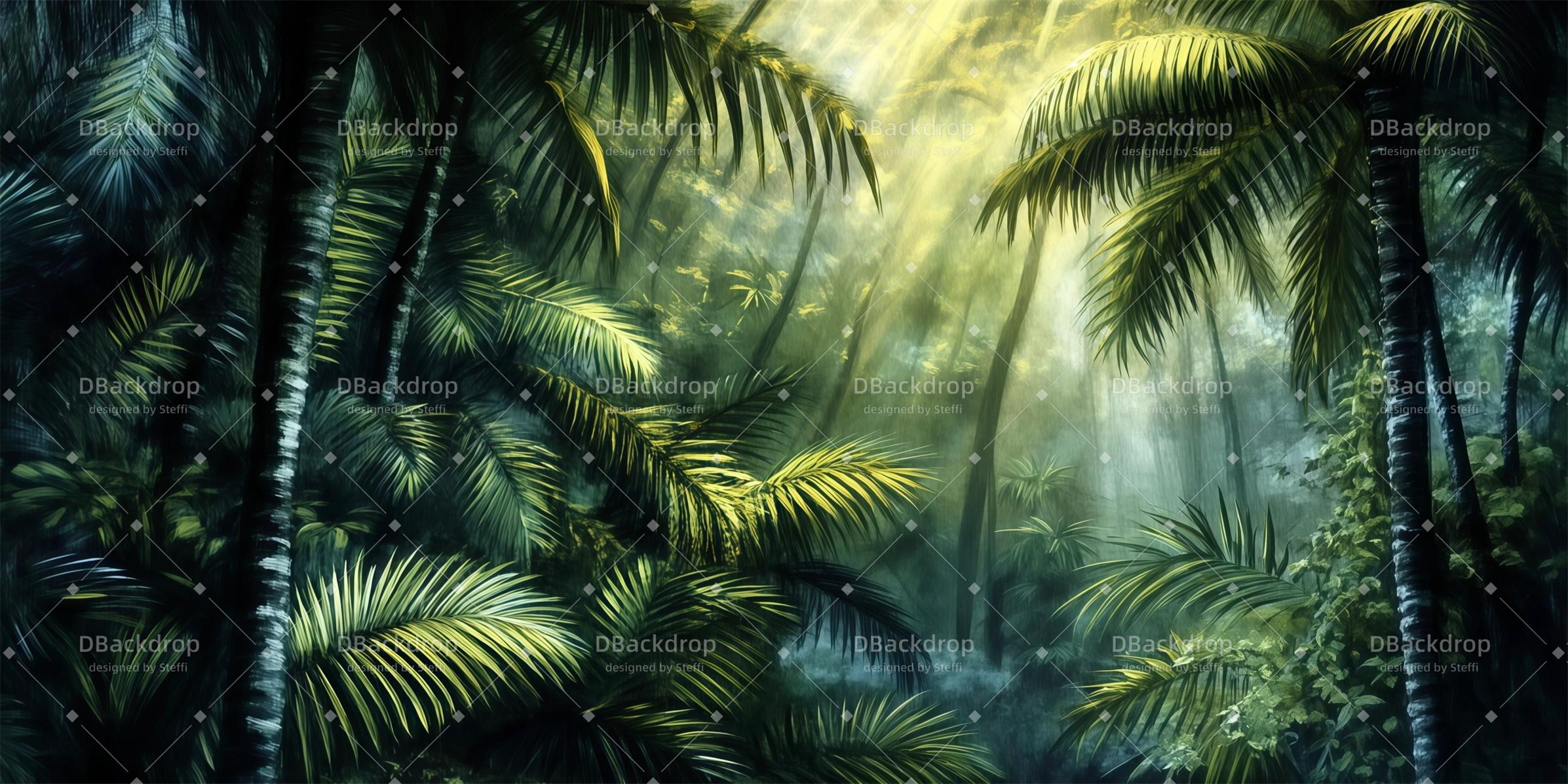 Stage Backdrops Deep in the Rainforest Theater Backdrop CSH59-T57