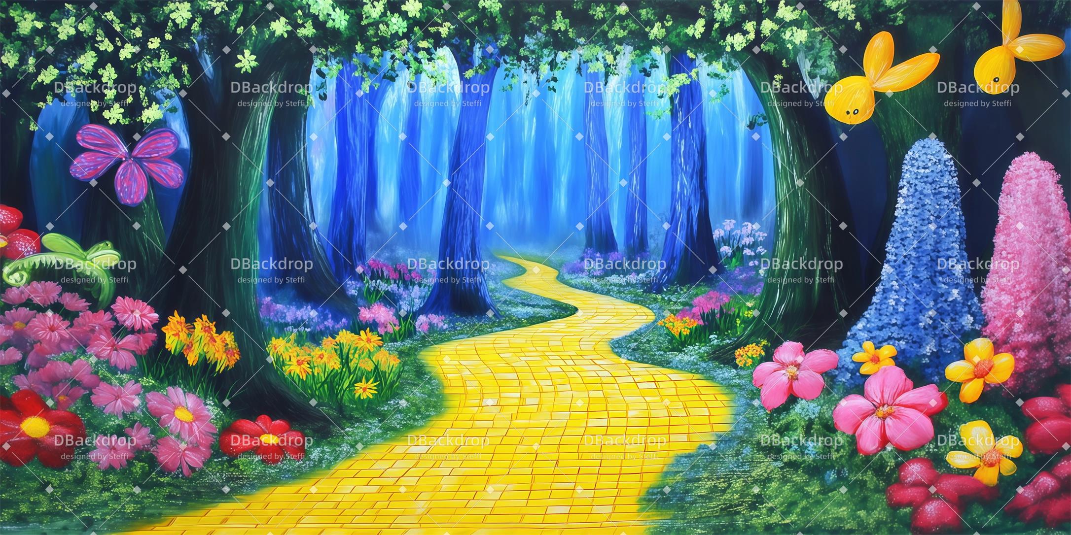 Dance Backdrop Enchanted Forest Forest Stage Backdrop CSH59-T93