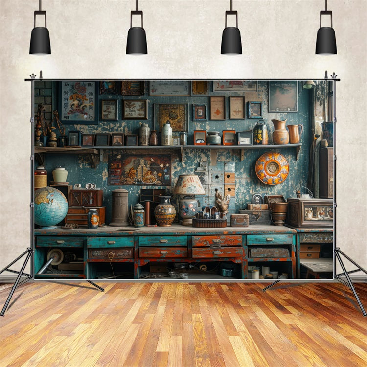 Backdrops For Father's Day Vintage Collectibles Backdrop GQ2-220