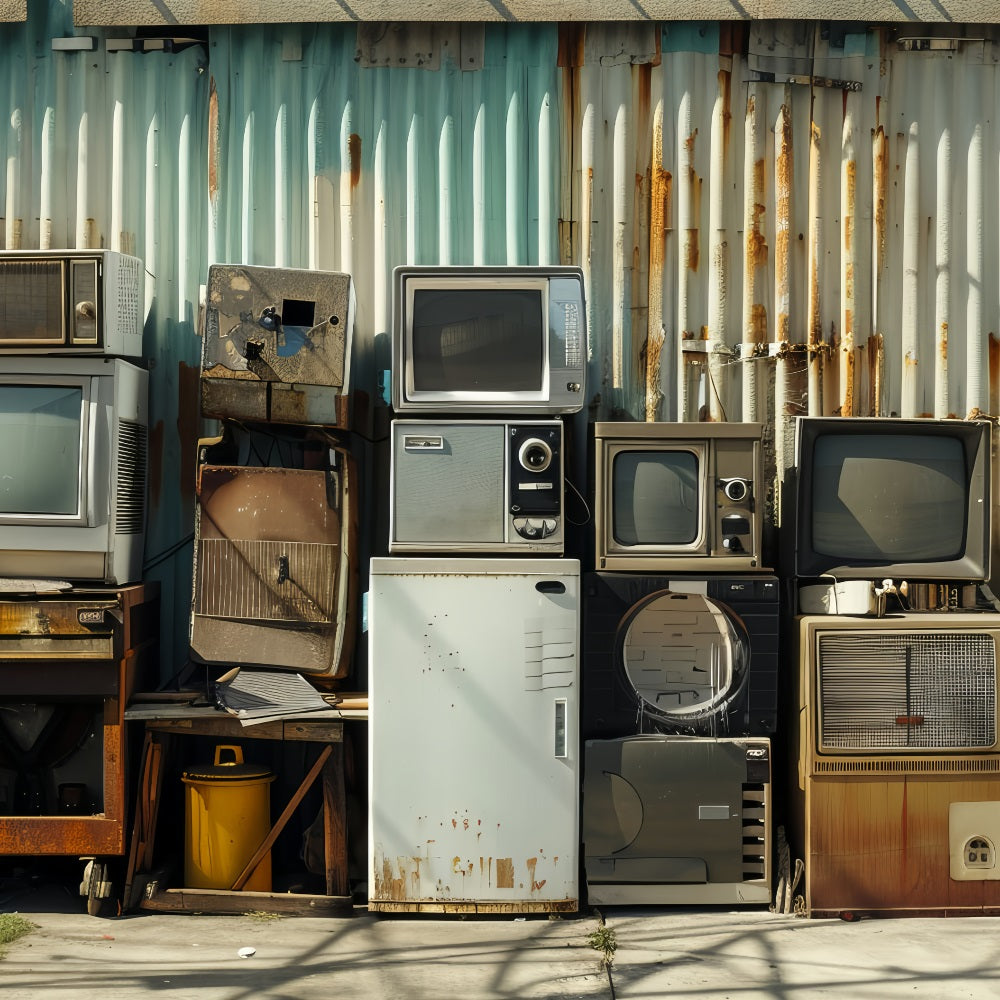 Fathers Day Backdrop Ideas Electronics Rusted Wall Backdrop GQ2-223