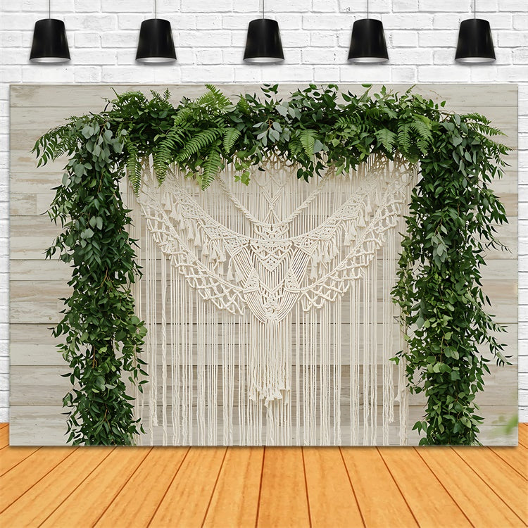 Boho Backdrop Macrame Leaf Archway Decor Backdrop GQ2-76