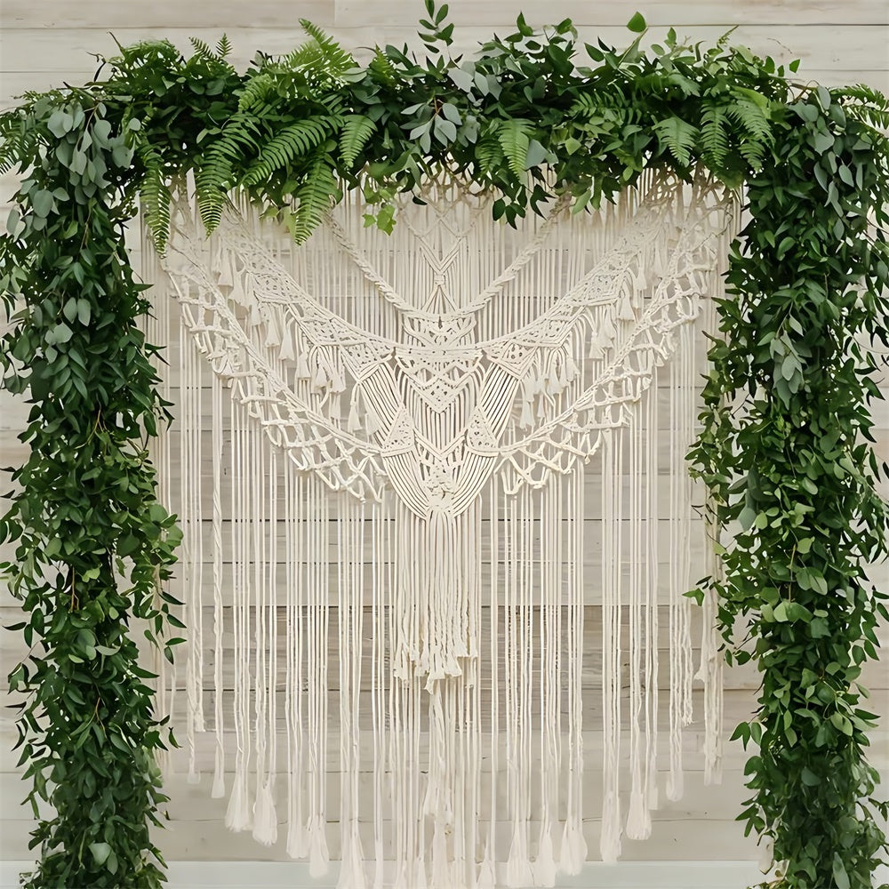 Boho Backdrop Macrame Leaf Archway Decor Backdrop GQ2-76