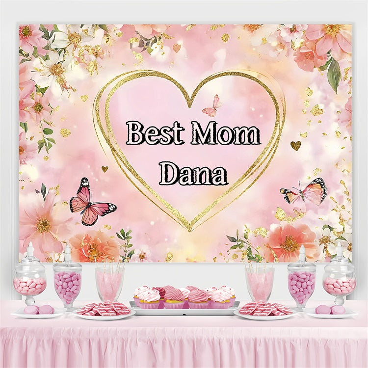 Backdrop For Mothers Day Butterfly Floral Fantasy Custom Backdrop GQ3-193