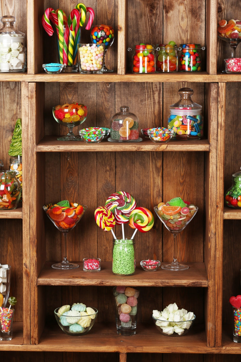 Wooden Backdrop Candy Shelf Backdrop GQ4-102