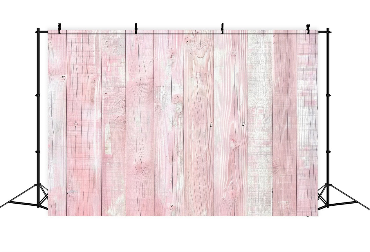 Rustic Wood Backdrop Vintage Pink Washed Backdrop GQ4-106
